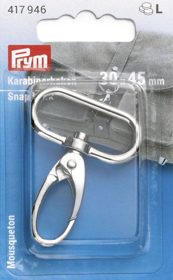 Mousqueton Prym 30 x 45 mm - Argent