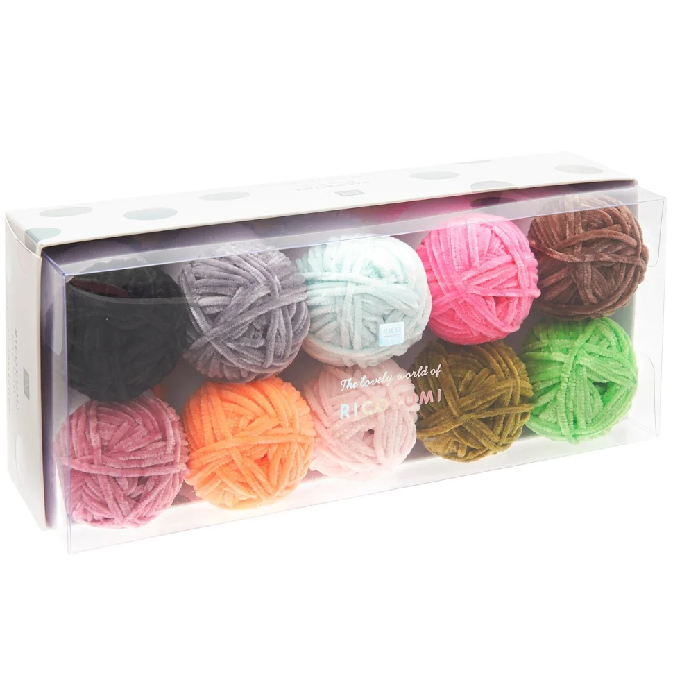 Coffret de 10 pelotes Ricorumi Nilli Nilli fashion - Rico Design