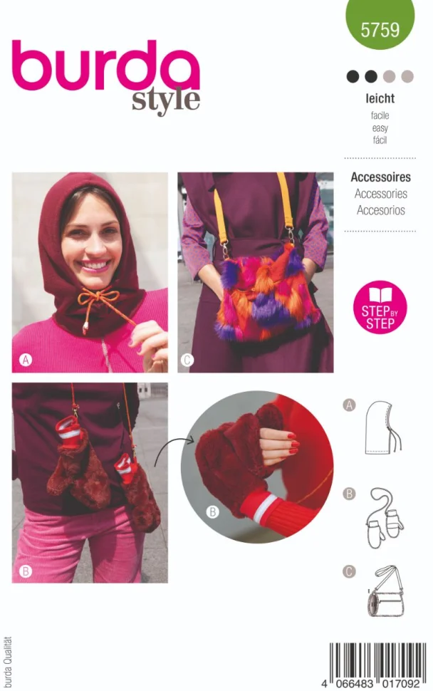 Patron Burda 5759 Accessoires