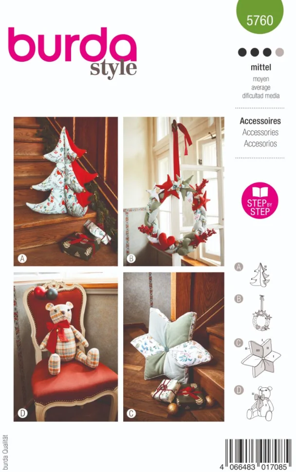 Patron Burda 5760 Déco