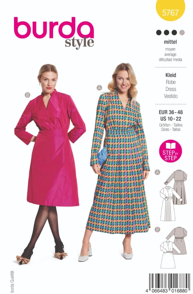 Patron Burda 5767 Robe