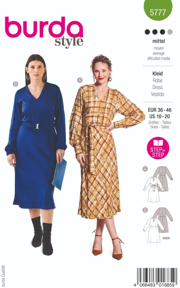 Patron Burda 5777 Robe
