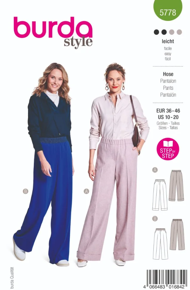 Patron Burda 5778 Pantalon