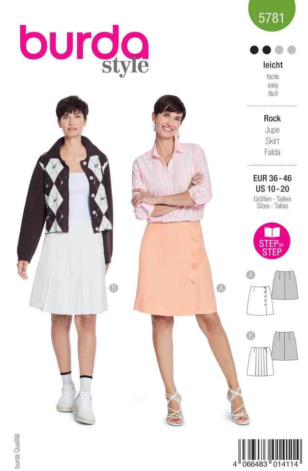 Patron Burda Style 5781 Jupe