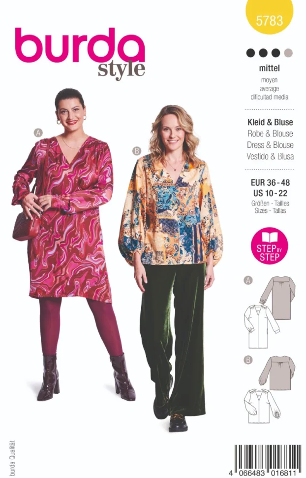 Patron Burda 5783 Robe et blouse