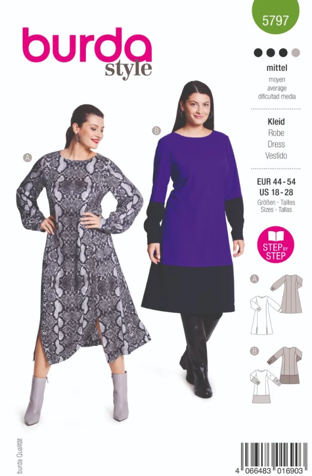 Patron Burda 5797 Robe