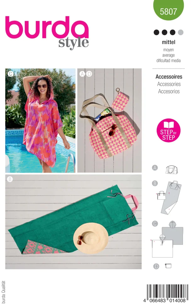 Patron Burda Style 5807 Accessoires