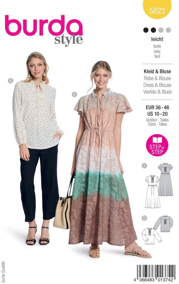 Patron Burda Style 5823 Robe et blouse
