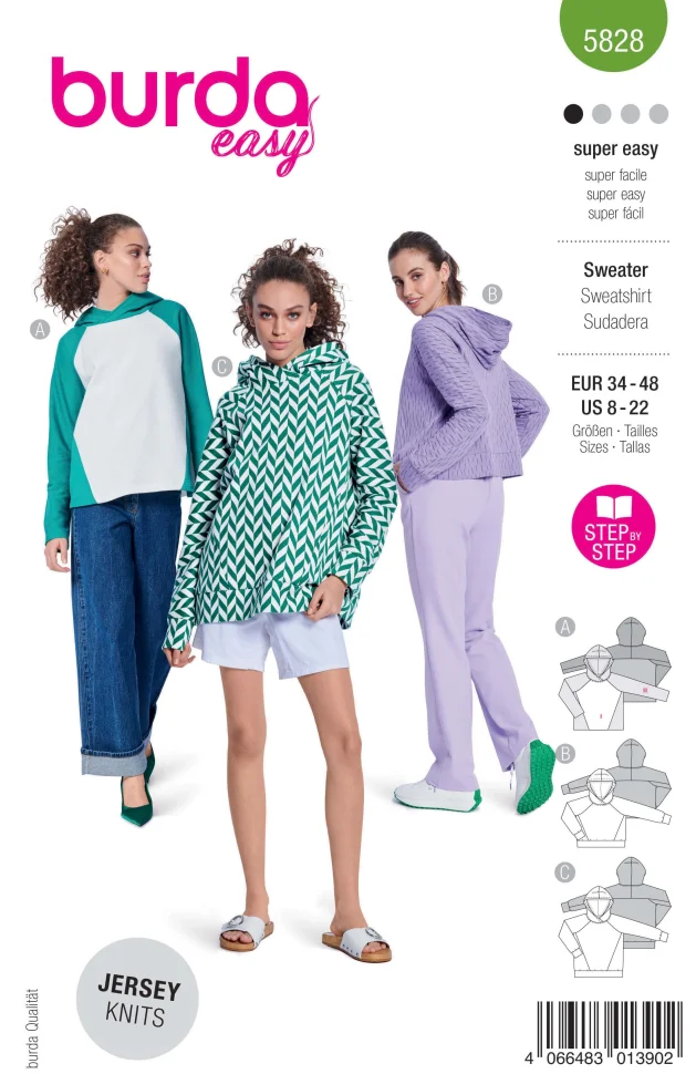 Patron Burda Style 5828 Sweatshirt