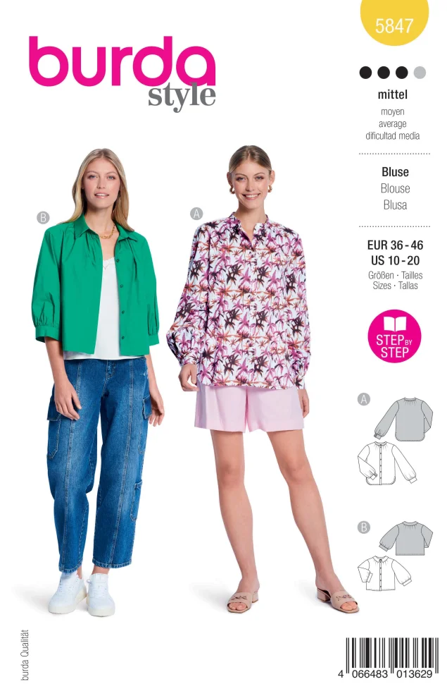 Patron Burda Style 5847 Blouse