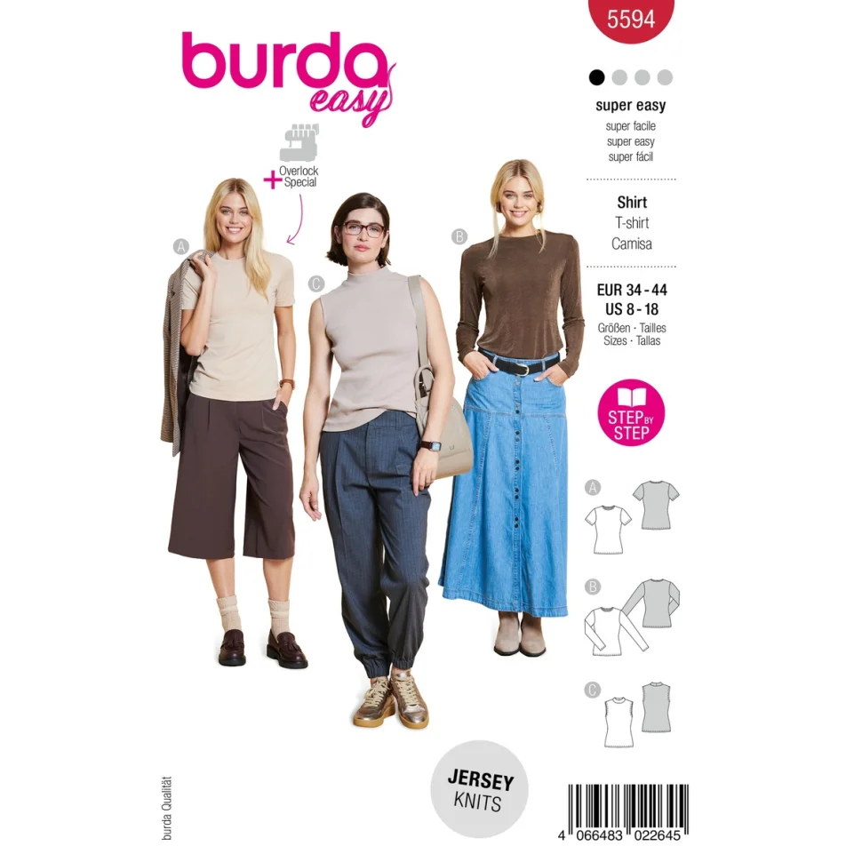 Patron Burda 5594 Top