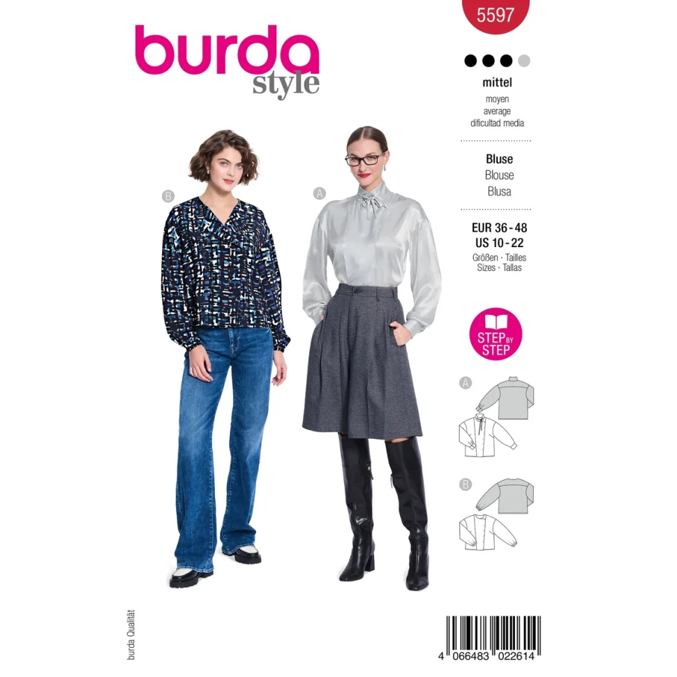 Patron Burda 5597 Chemisier