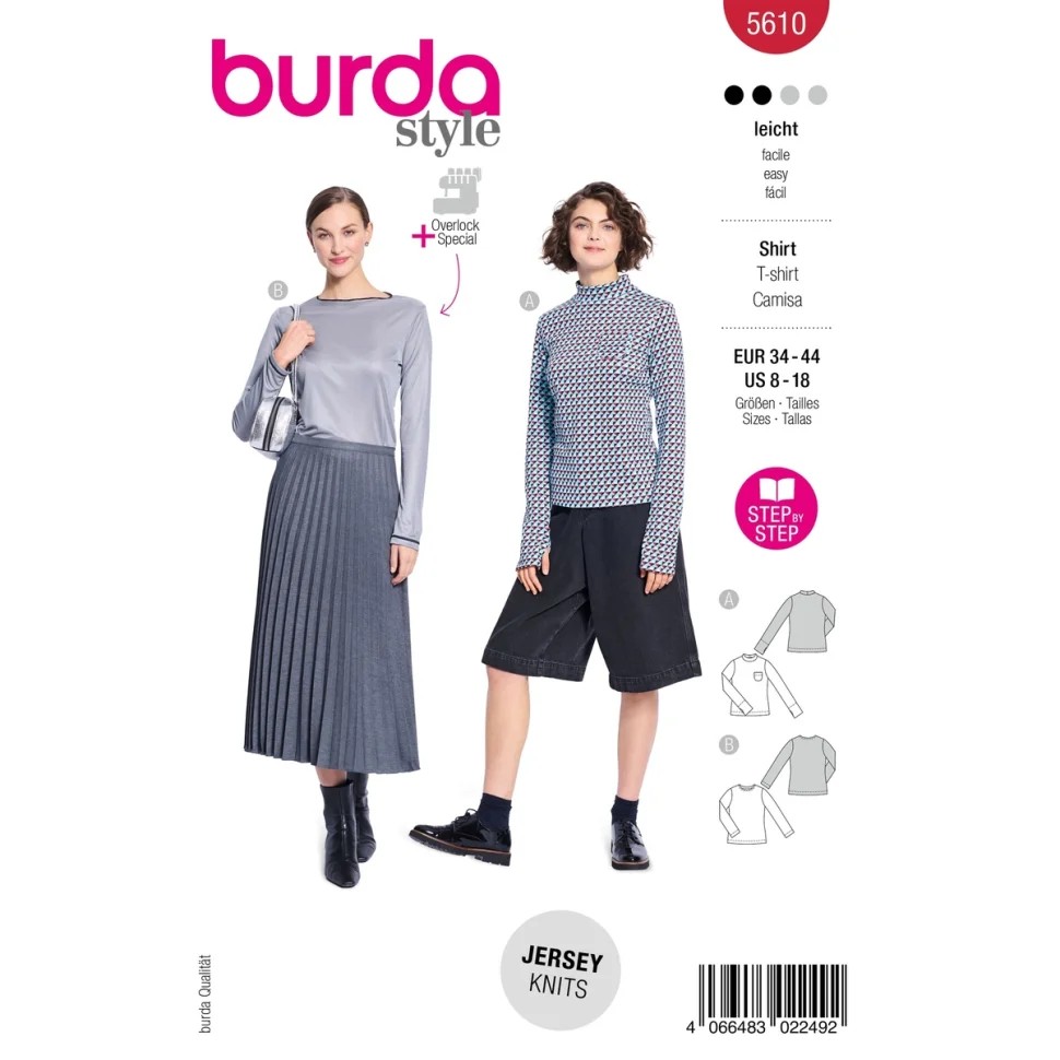 Patron Burda 5610 Chemise