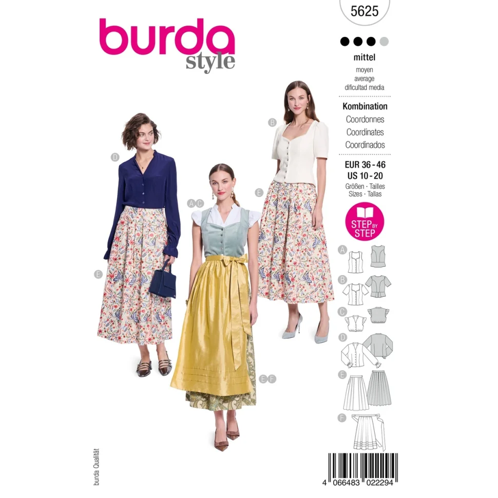 Patron Burda 5625 Chemisier