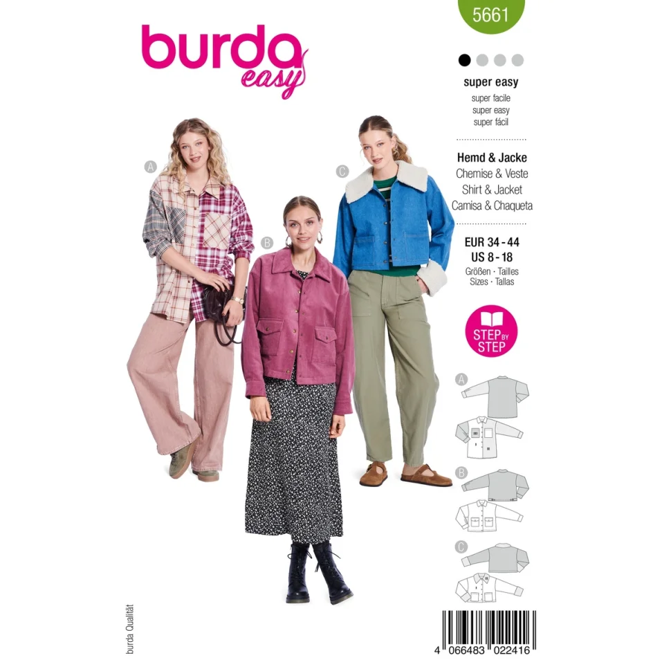 Patron Burda 5661 Chemisier et Veste