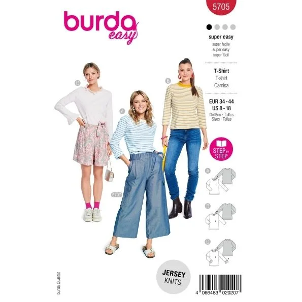 Patron Burda 5705 T-shirt