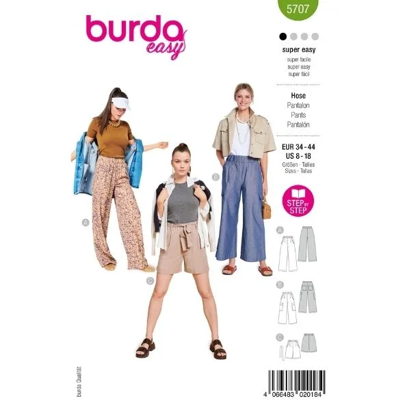Patron Burda 5707 Pantalon