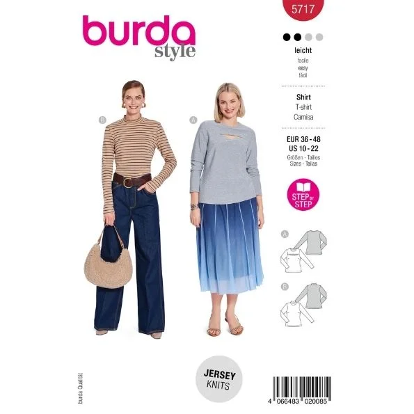 Patron Burda 5717 T-Shirt