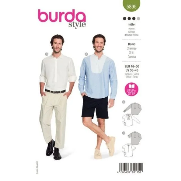 Patron Burda 5895 Chemise