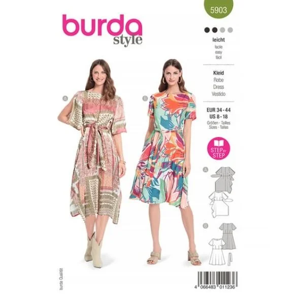 Patron Burda 5903 Robe