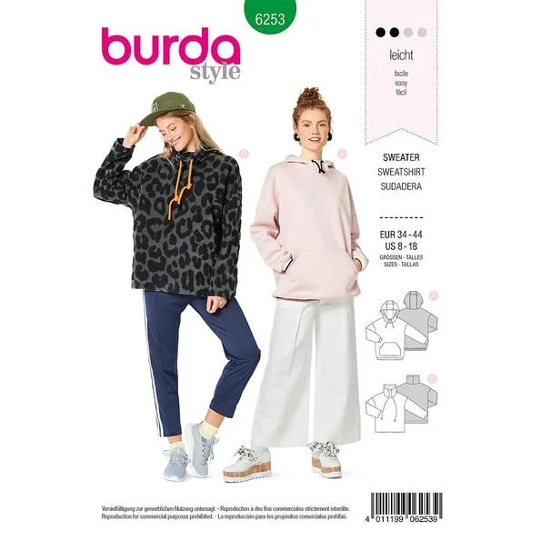 Patron Burda 6253 Pull