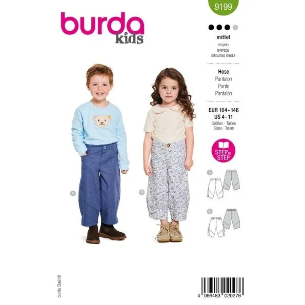Patron Burda 9199 Pantalon