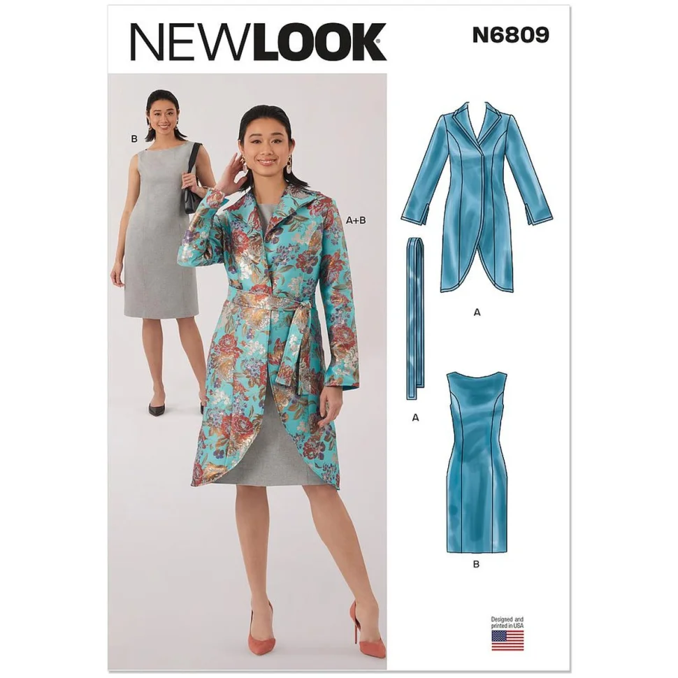 Patron New Look 6809 Veste, ceinture et robe