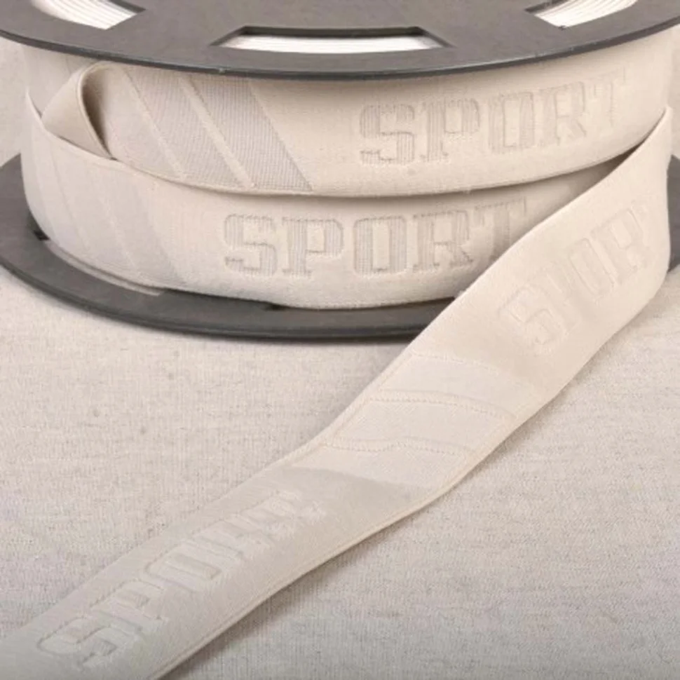 Elastique boxer SPORT 32 mm Beige x1m