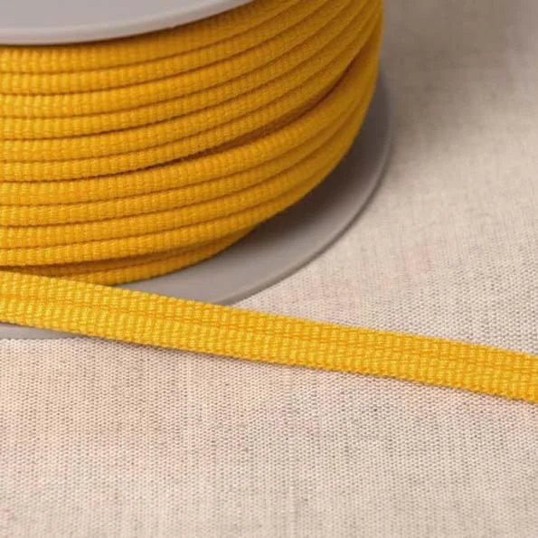 Cordon double passepoil Jaune orangé x1m