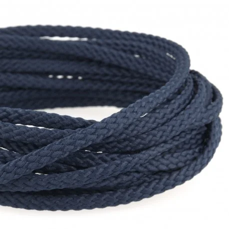 Cordon Tressé 5 mm - Bleu Marine