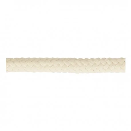 Cordon Tressé tubulaire 11 mm Ecru x1m