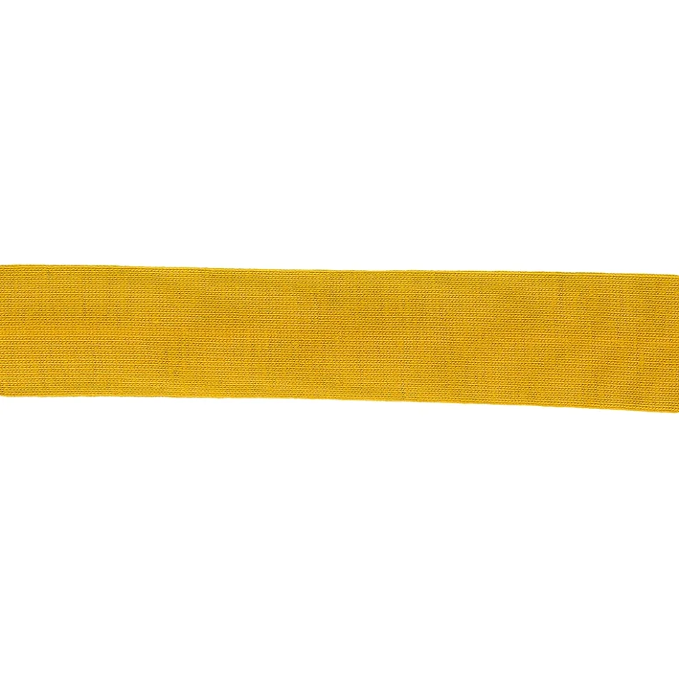 Biais replié Jersey 20 mm Jaune moutarde x1m