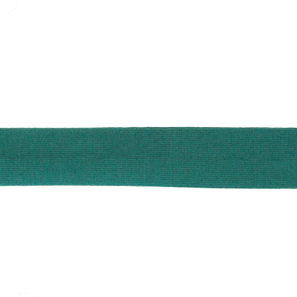 Biais replié Jersey 20 mm Vert émeraude x1m
