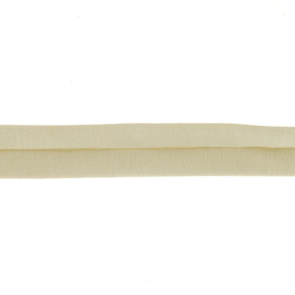 Biais replié Jersey 20 mm Beige x1m