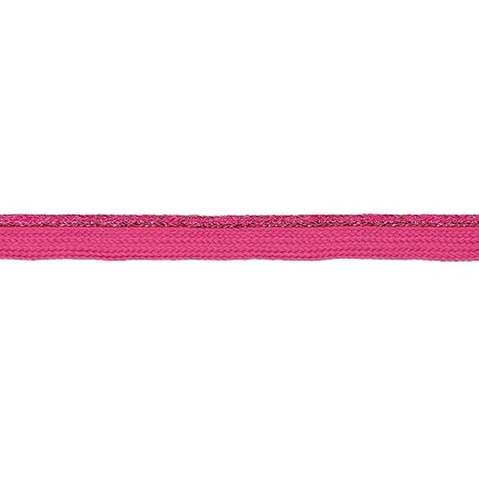 Passepoil tressé Lurex 10 mm Rose fuschia x1m