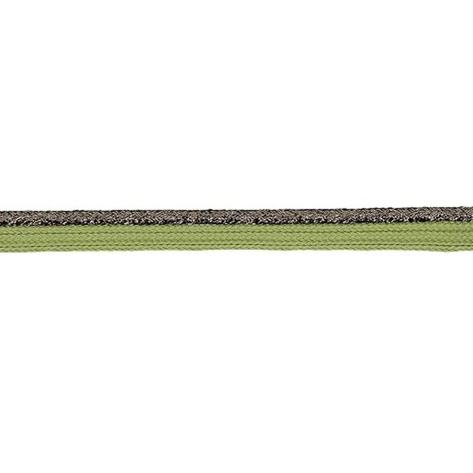 Passepoil tressé Lurex 10 mm Vert x1m