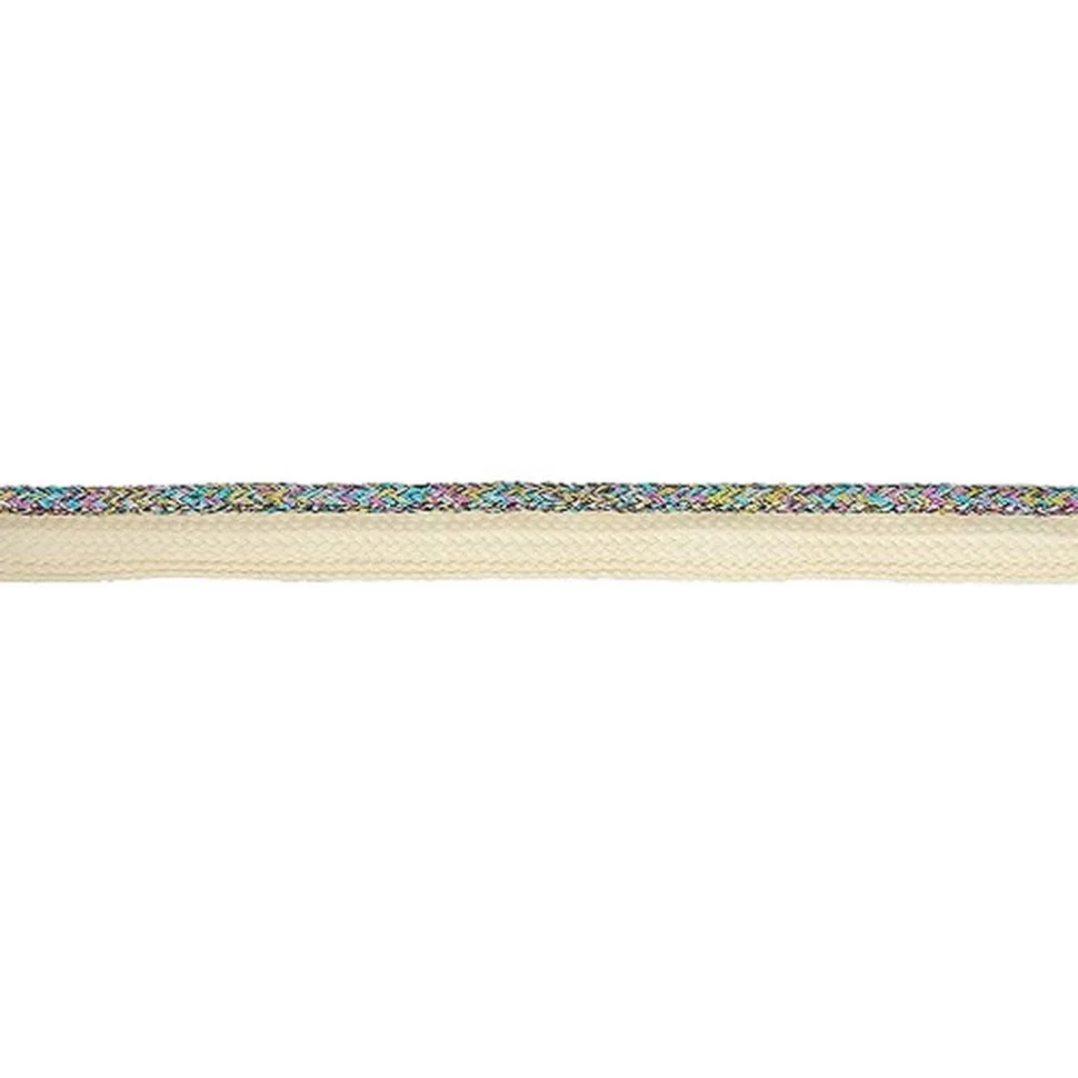 Passepoil tressé Lurex 10 mm Multicolore x1m