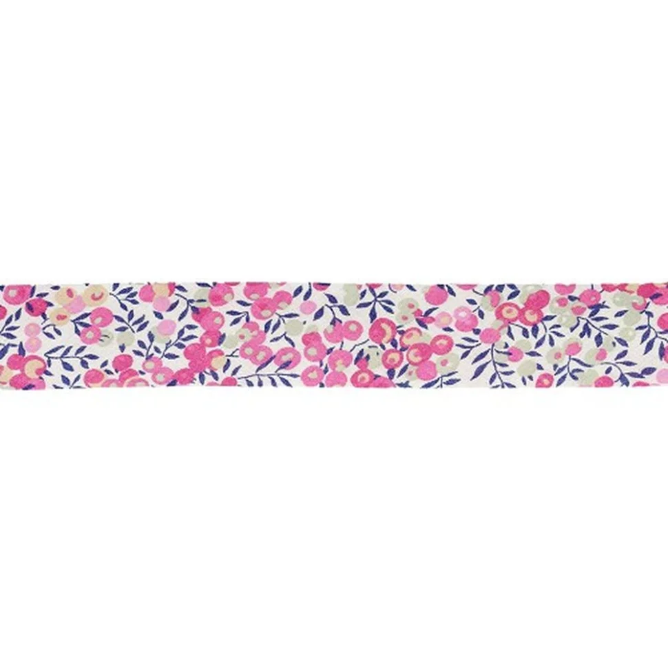 Biais Liberty of London 20 mm Wiltshire rose x1m