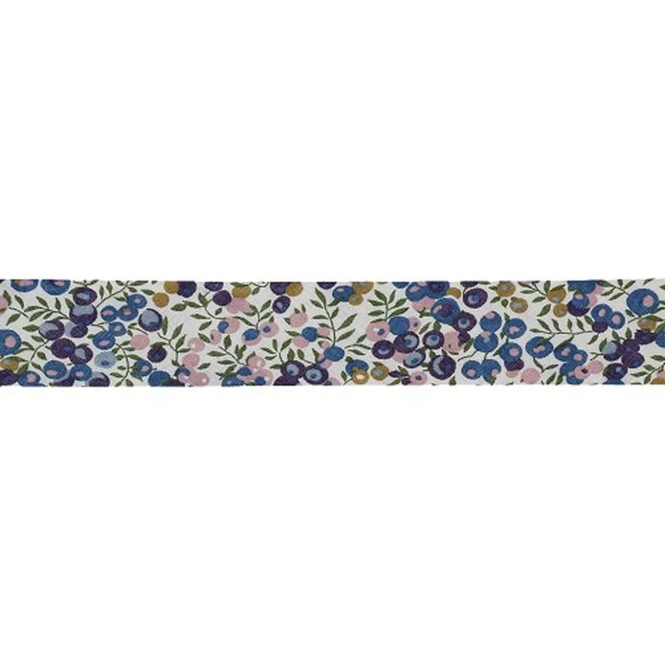 Biais Liberty of London 20 mm Wiltshire bleu x1m