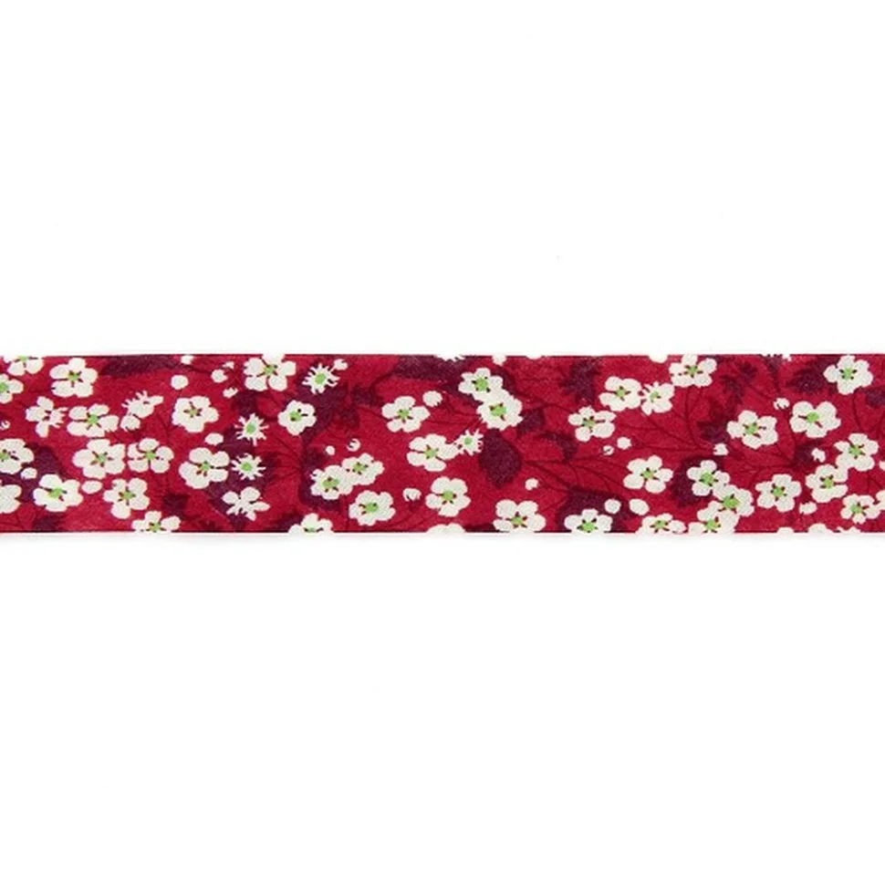 Biais Liberty of London 20 mm Mitsi rouge x1m