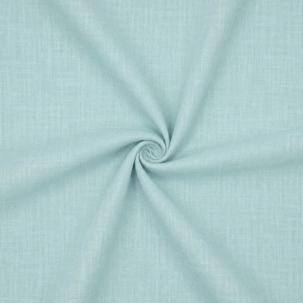 Coupon Tissu Lin Coton lavé uni Bleu céladon - Coupon de 160 cm