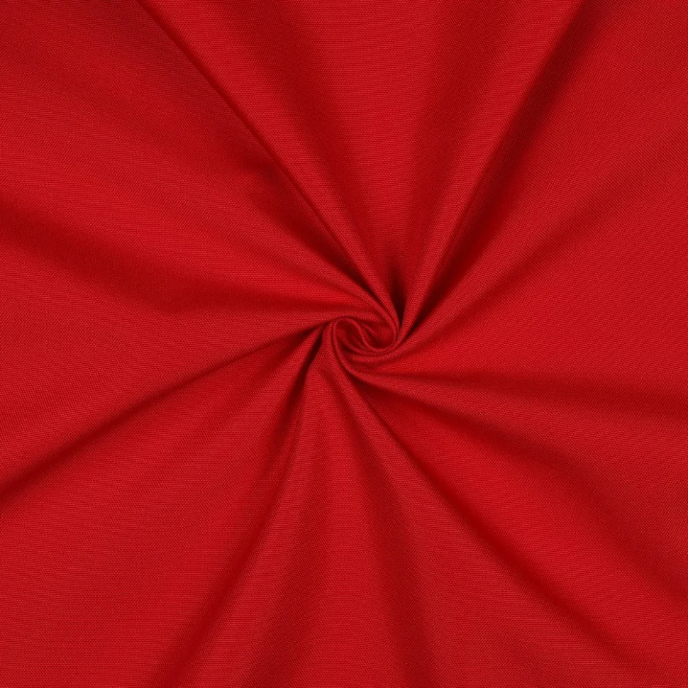 Tissu Piqué Polyester Imperméable uni Rouge cerise
