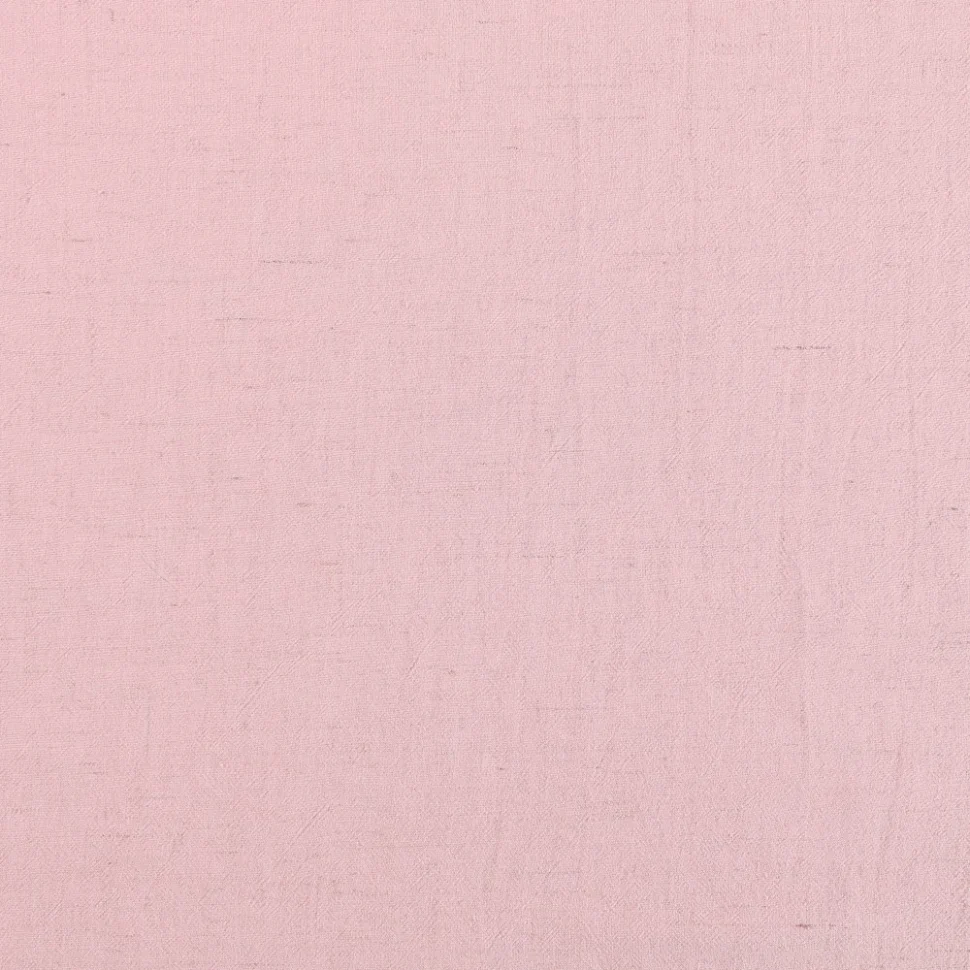 Coupon Tissu Lin Viscose léger uni Rose clair - Coupon de 30 cm