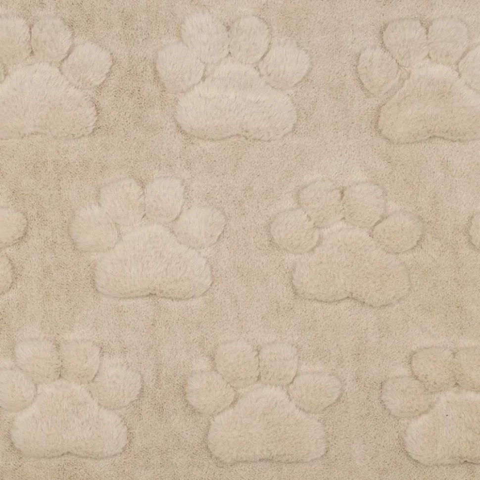 Tissu Fausse fourrure Misha patoune uni Beige