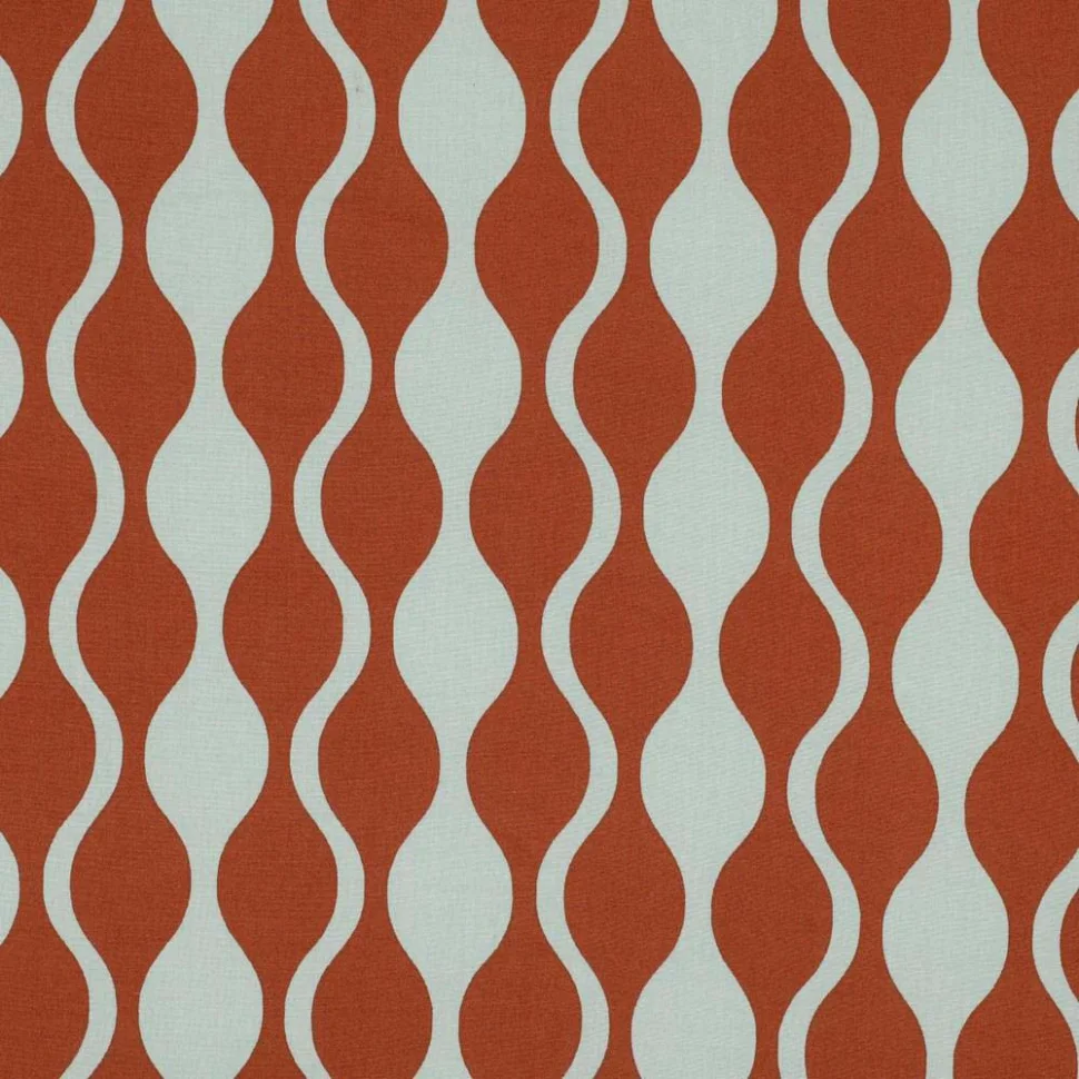 Tissu EcoVero Viscose Wavy sur fond Orange