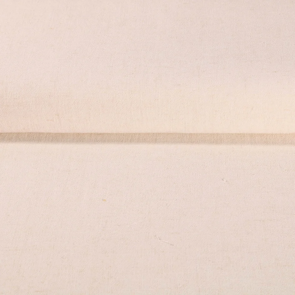 Coupon Tissu Lin lavé Viscose uni Ecru - Coupon de 30 cm