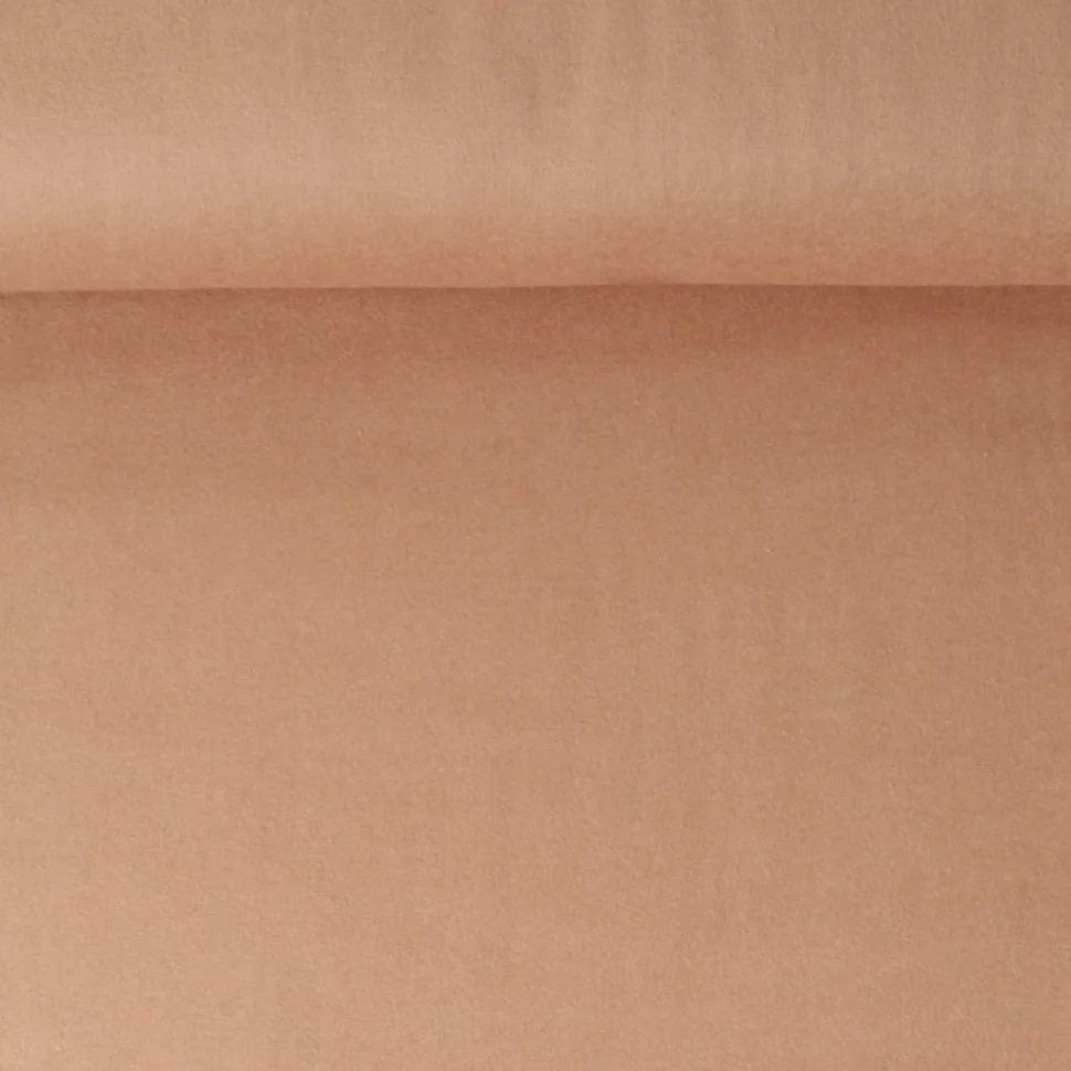 Tissu Flanelle de Coton Jasmine  uni  Beige nougat
