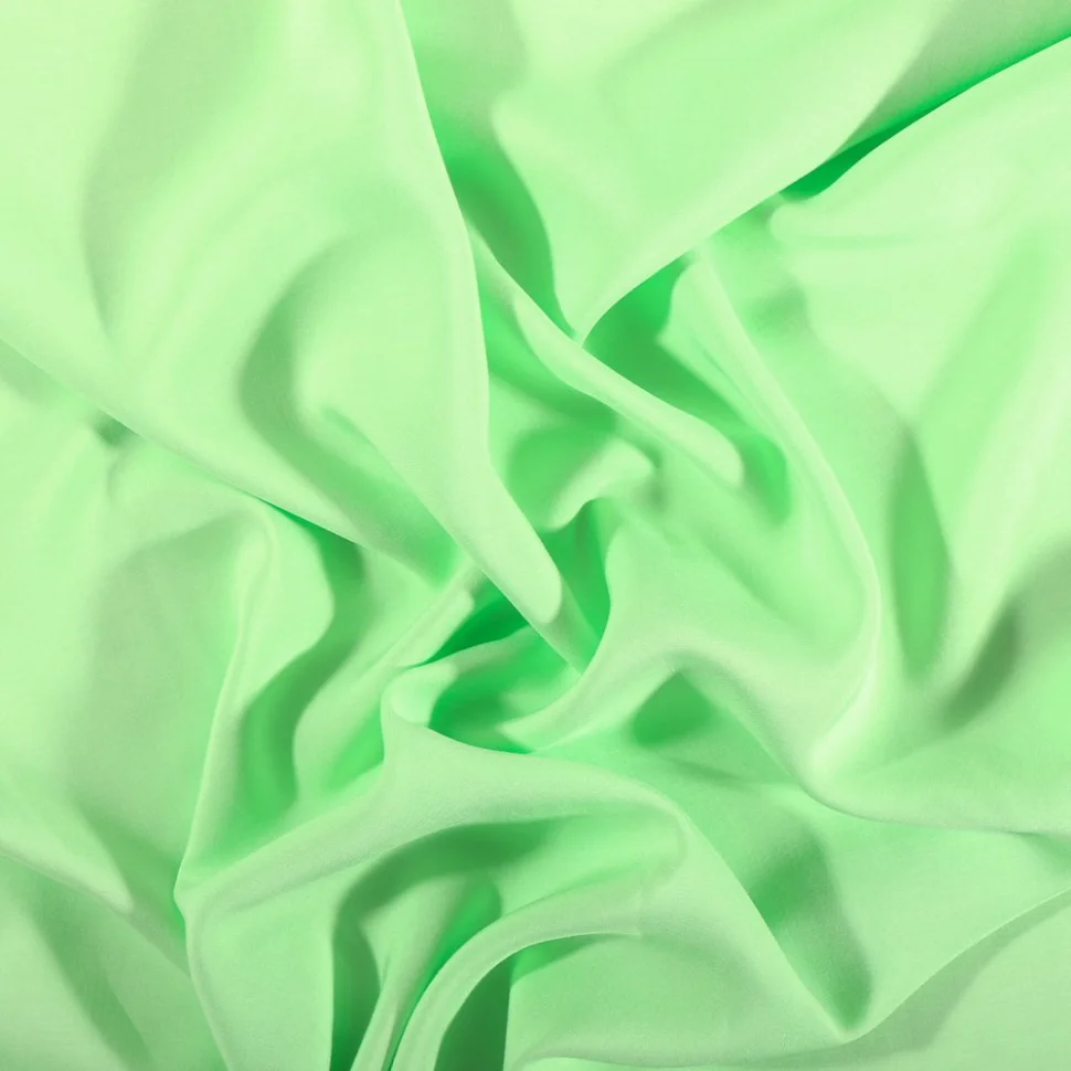 Coupon Tissu Voile de viscose uni Vert clair - Coupon de 40 cm