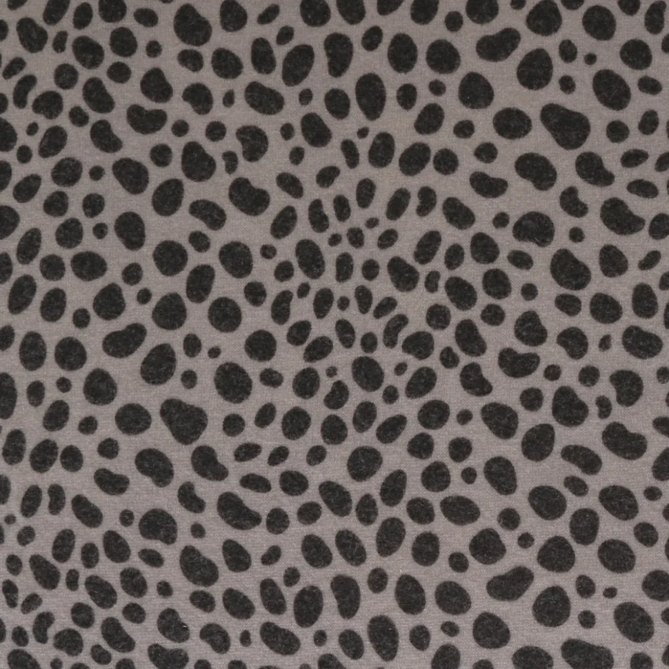 Coupon Tissu Maille Pantère Gris Clair - Coupon de 30 cm