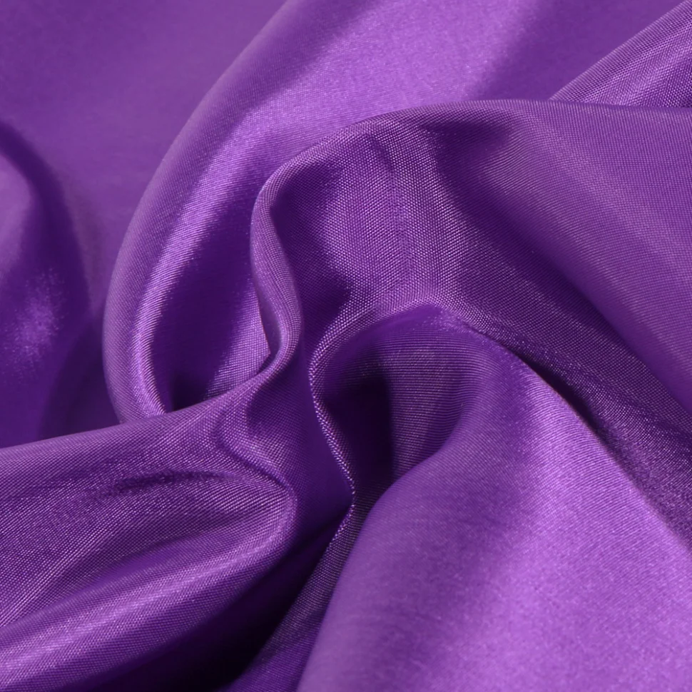 Coupon Tissu Doublure Pongé uni Violet - Coupon de 30 cm